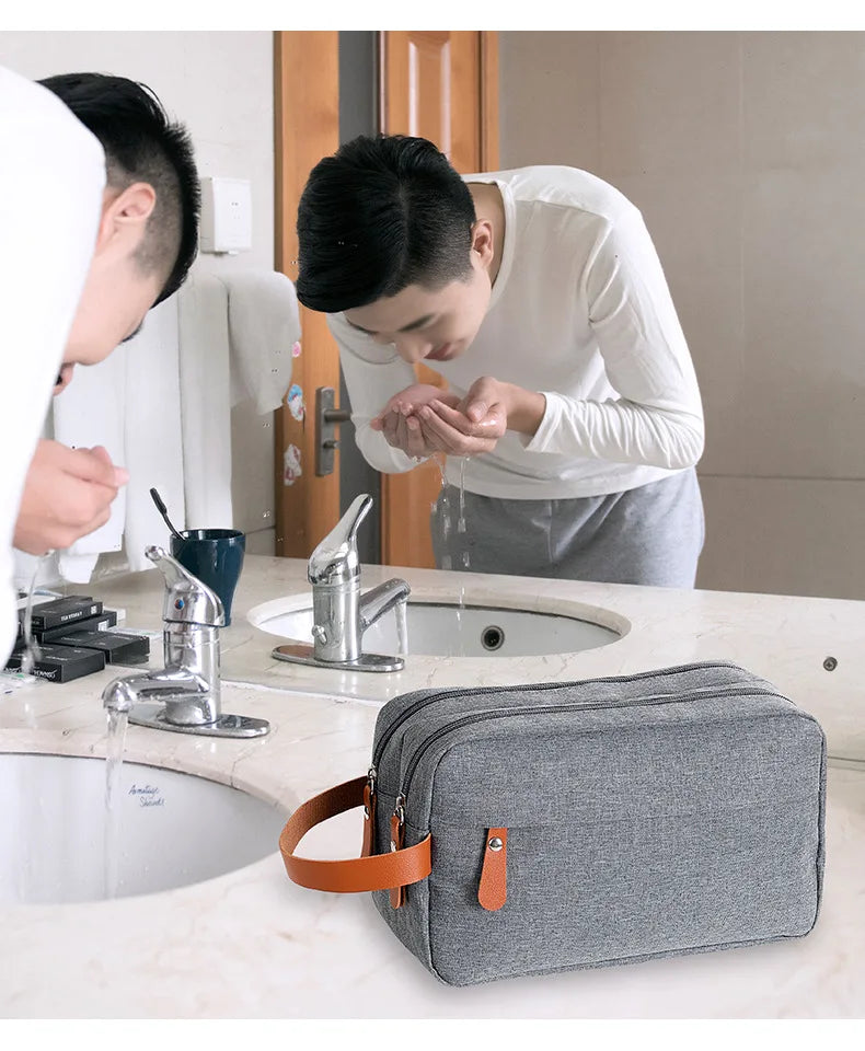 Waterproof Toiletry Bag for Men | Travel Organizer Dopp Kit