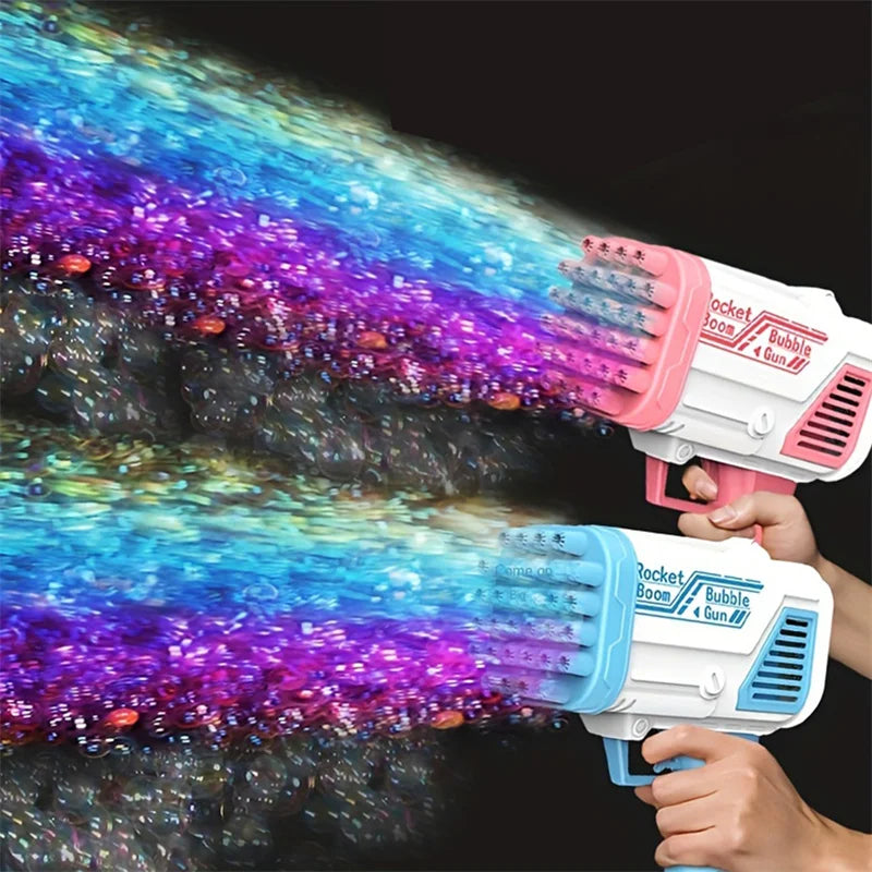 32-Hole Handheld Electric Bubble Machine for Kids
