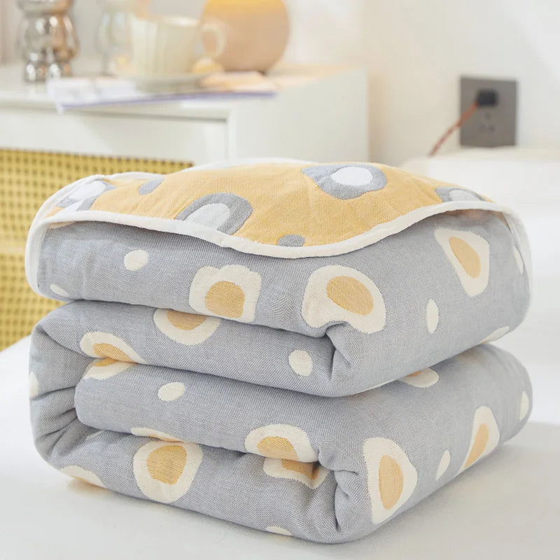 Breathable Summer Quilt | Multi-functional Cotton Towel Blanket