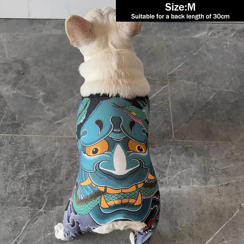 Breathable Pet Tattoo Vest | Trendy Dog & Cat T-Shirt for All Seasons