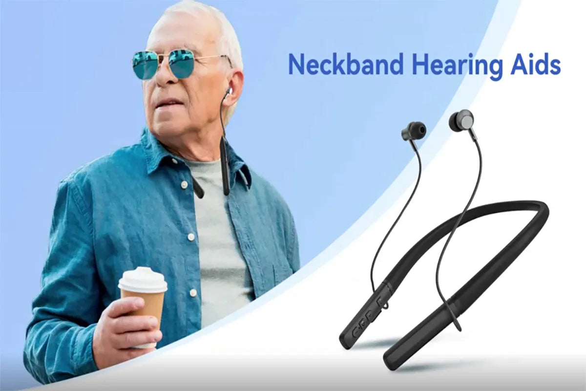Rechargeable Bluetooth Hearing Aid Headset | Noise Reduction