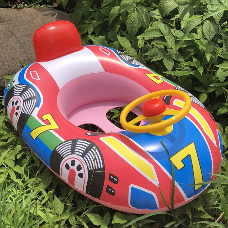 Baby Steering Wheel Inflatable Pool Float | Fun Bathtub Toy