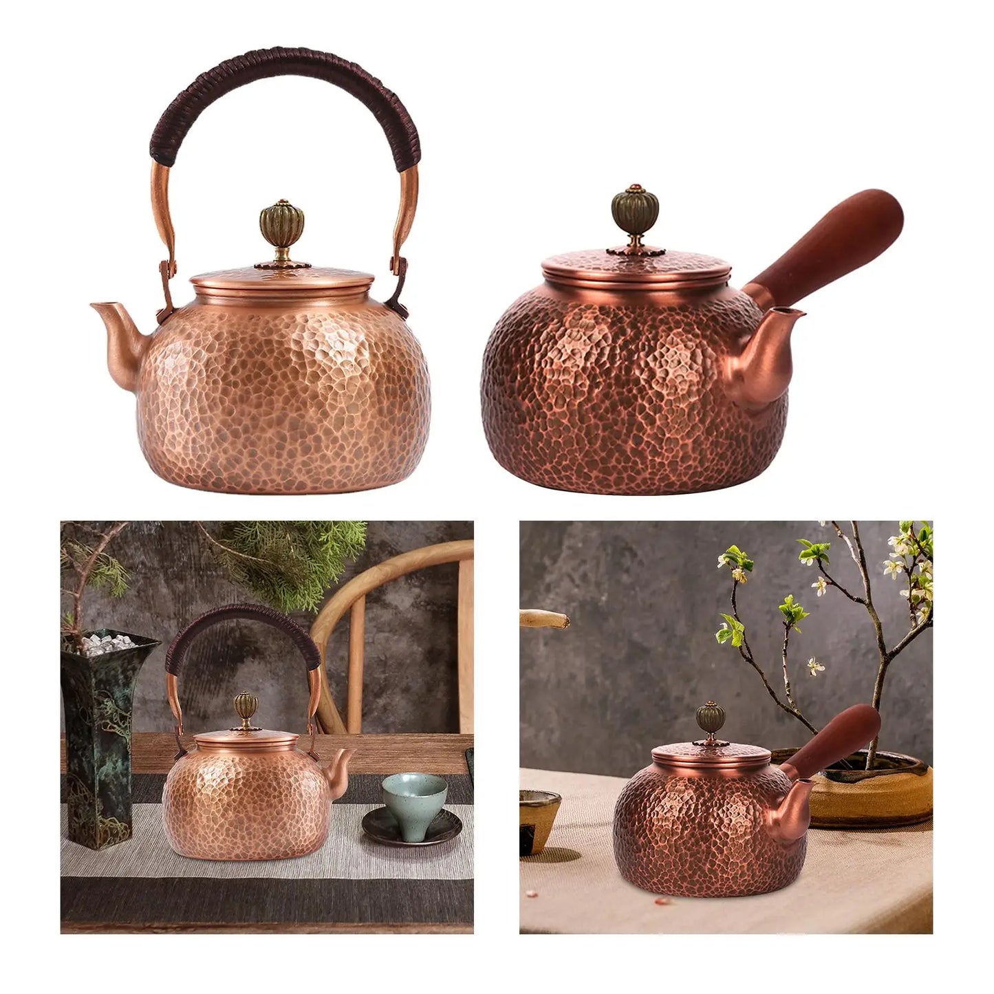 Handcrafted Copper Teapot | Retro Stovetop Teapot for Tea Lovers