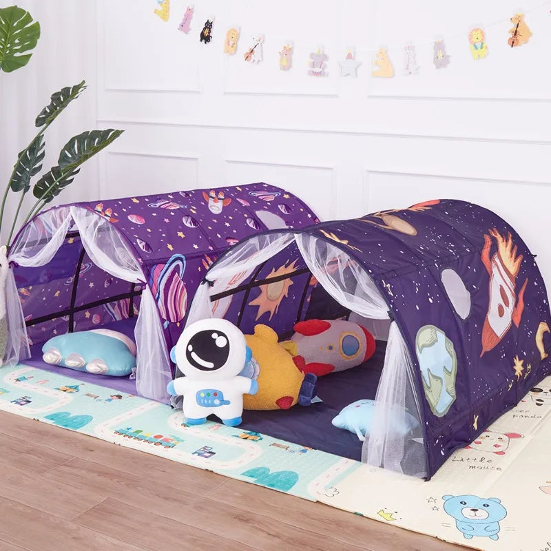 Portable Children's Star Rocket Bed Tent | Fun Mosquito Canopy