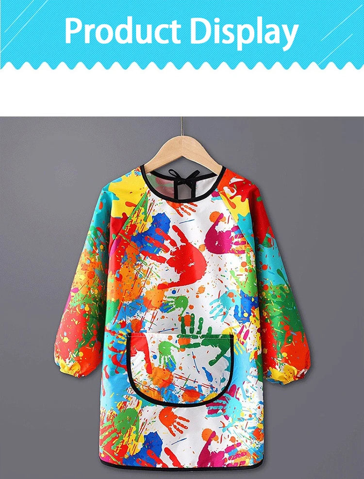 Waterproof Children's Art Apron | Long Sleeved Cover for Kids