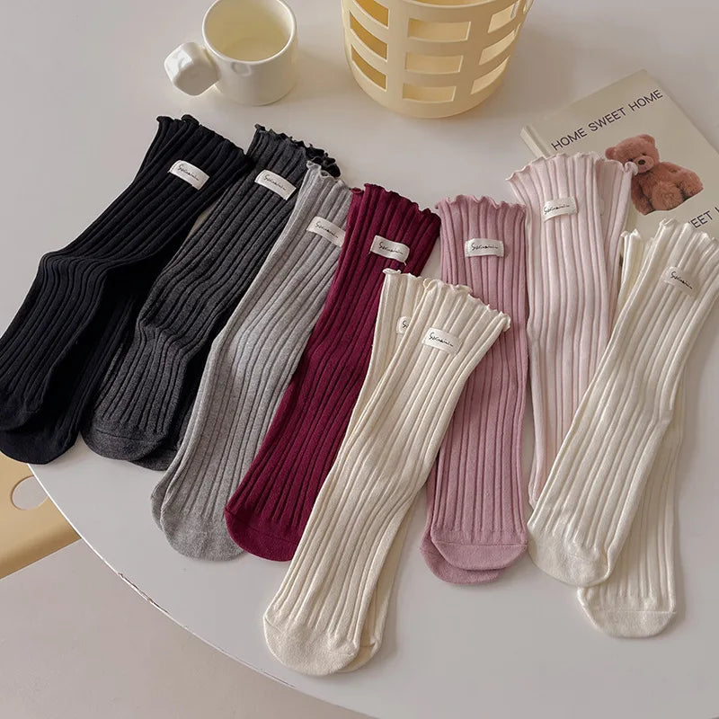 Colorful Ruffle Socks for Women | Cute Autumn Winter Fashion