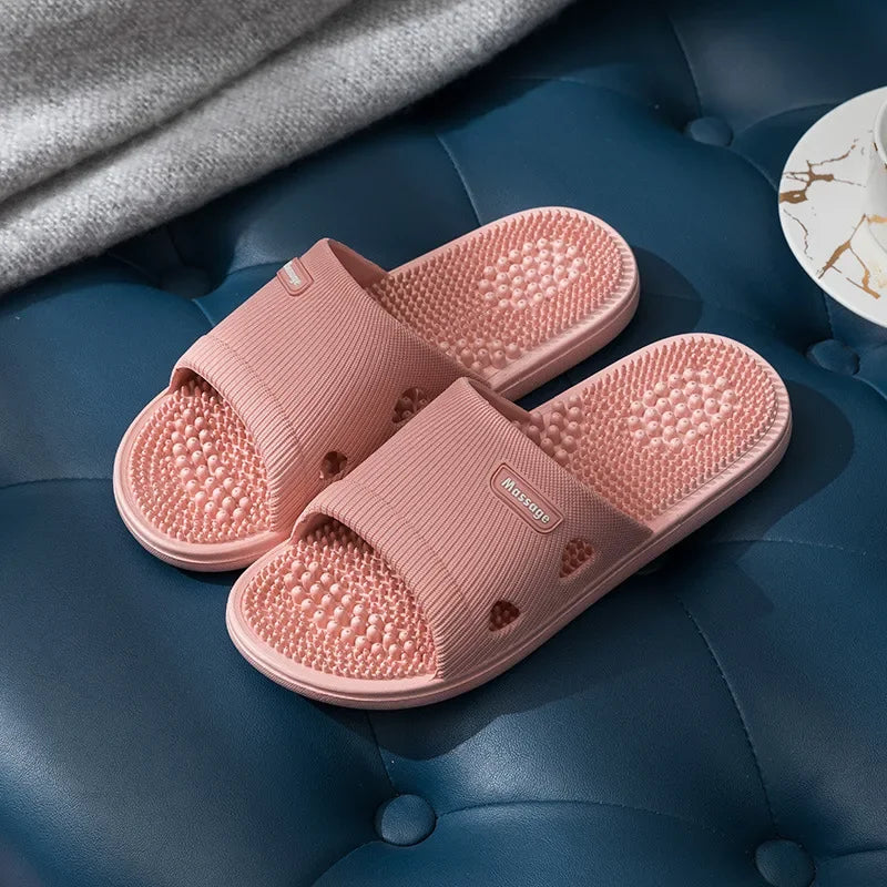 Women & Men Massage Slippers | Soft Non-Slip Indoor Slides