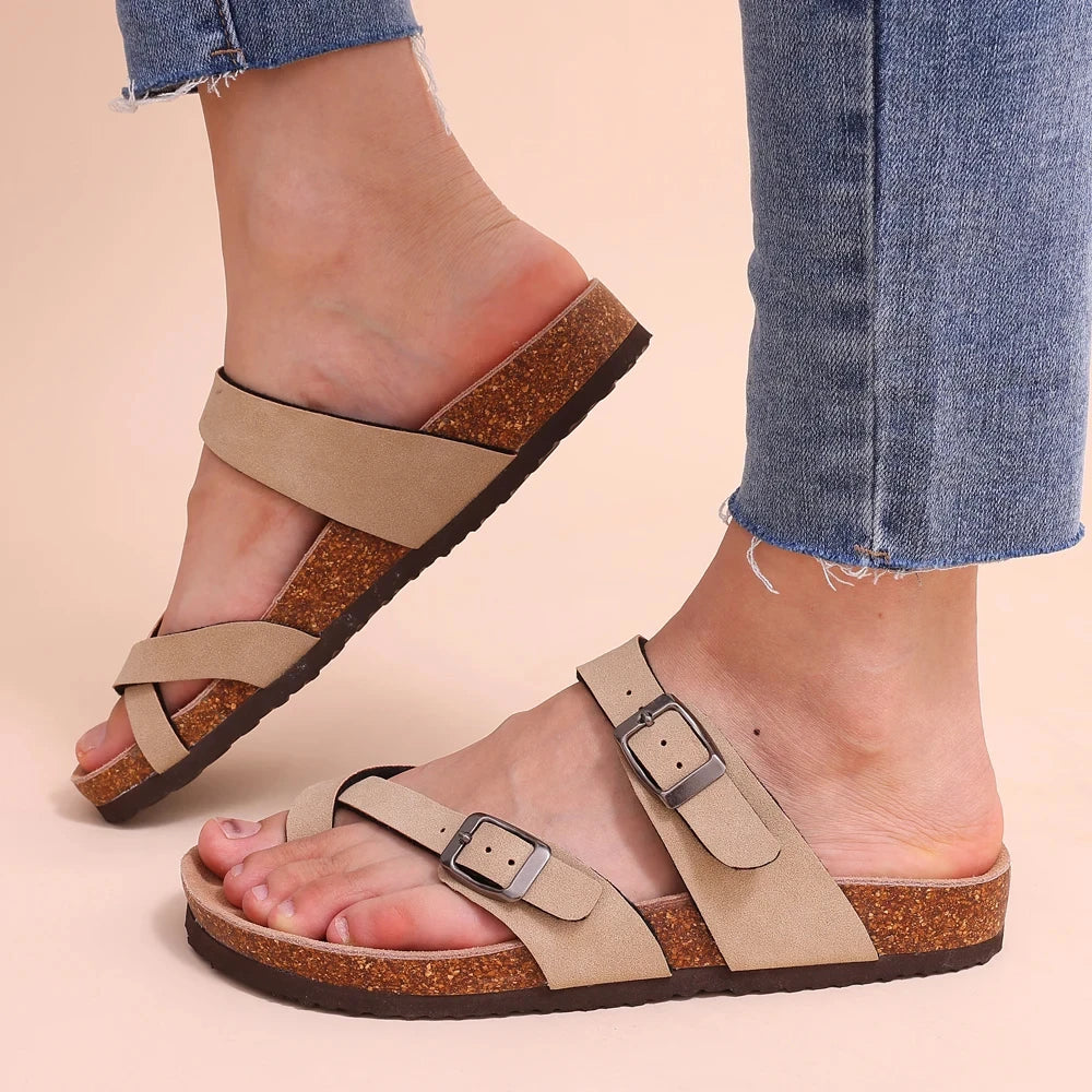 Stylish Summer Women's Sandals | Comfortable Cork Clogs for Beach