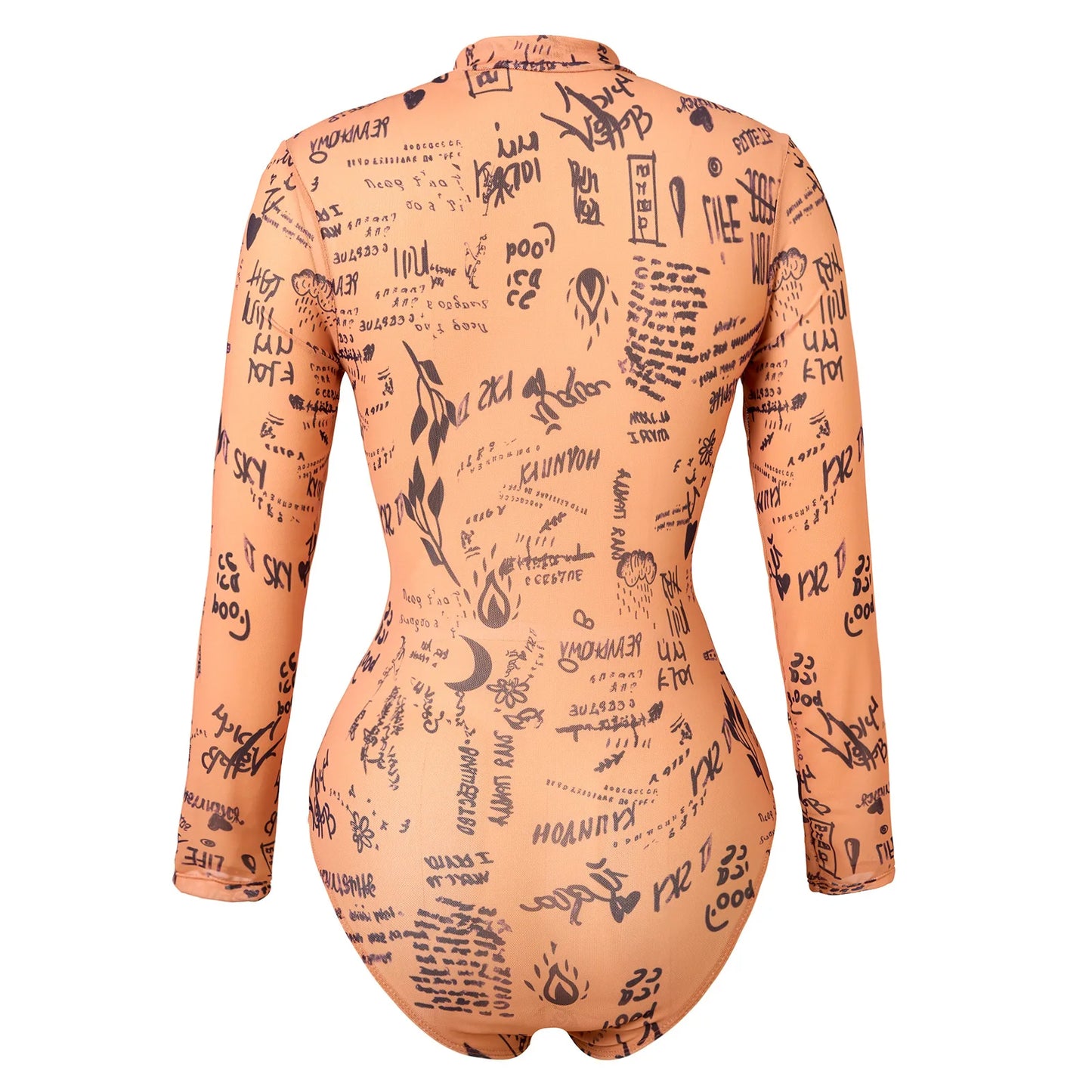 Women’s Long Sleeve Monokini Swimwear | Trendy Beach Bathing Suit