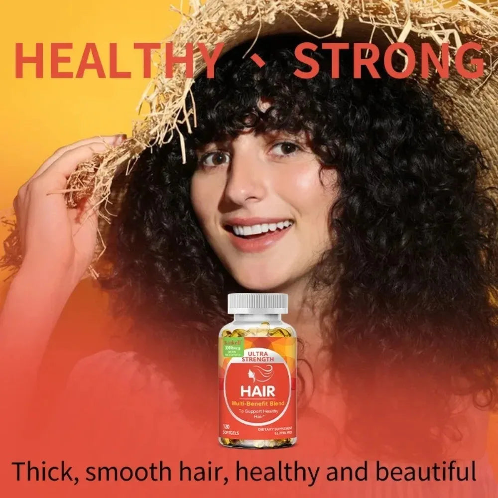 Biotin & Keratin Supplement | Hair Growth, Skin & Nails Support
