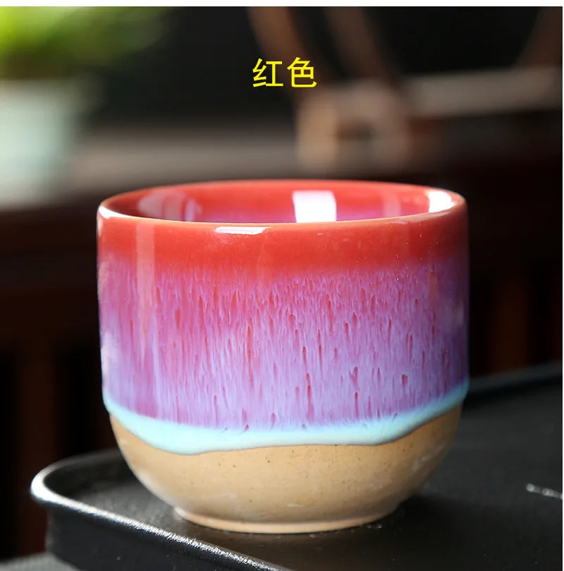 Taza de café de cerámica con degradado vintage | Elegante taza de té para cada sorbo