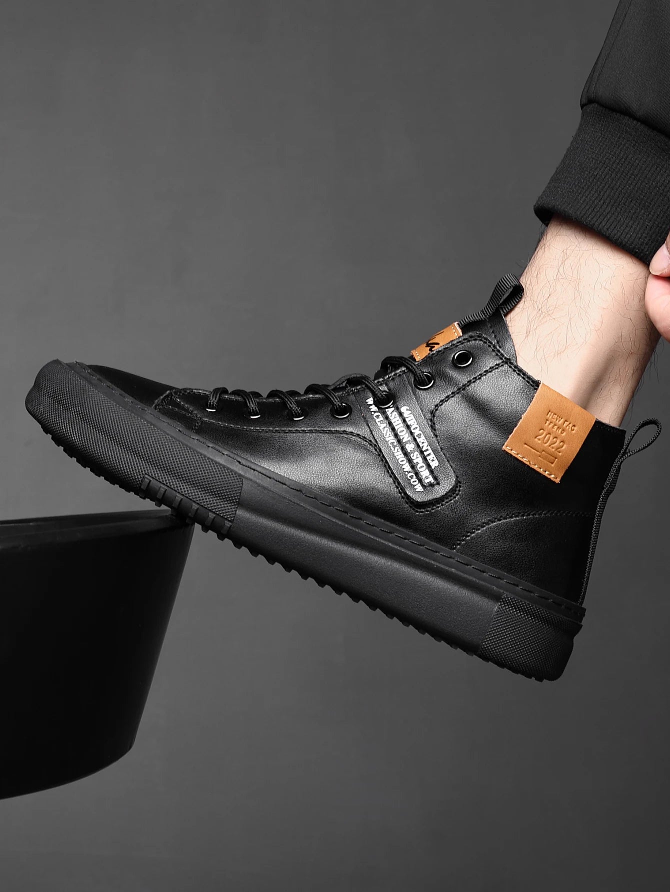 Men's High-Top Fashion Sneakers | Trendy Autumn & Winter Shoes