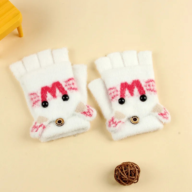 Kids Winter Fleece Gloves | Cozy Plush Mittens for Cold Weather
