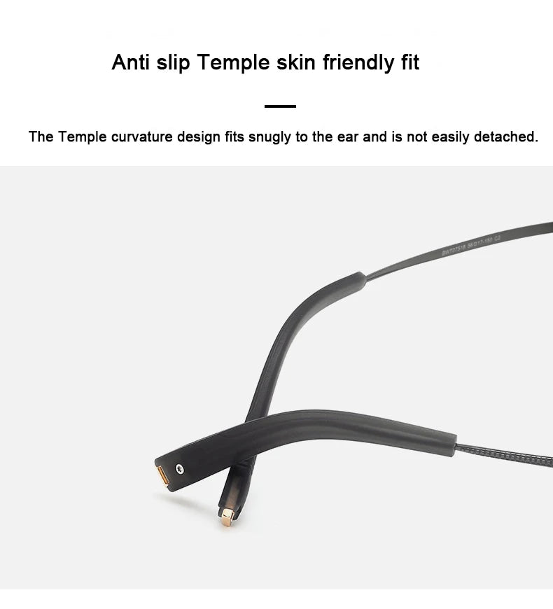 Ultralight Double Bridge Pilot Eyeglasses | Pure Titanium Frames