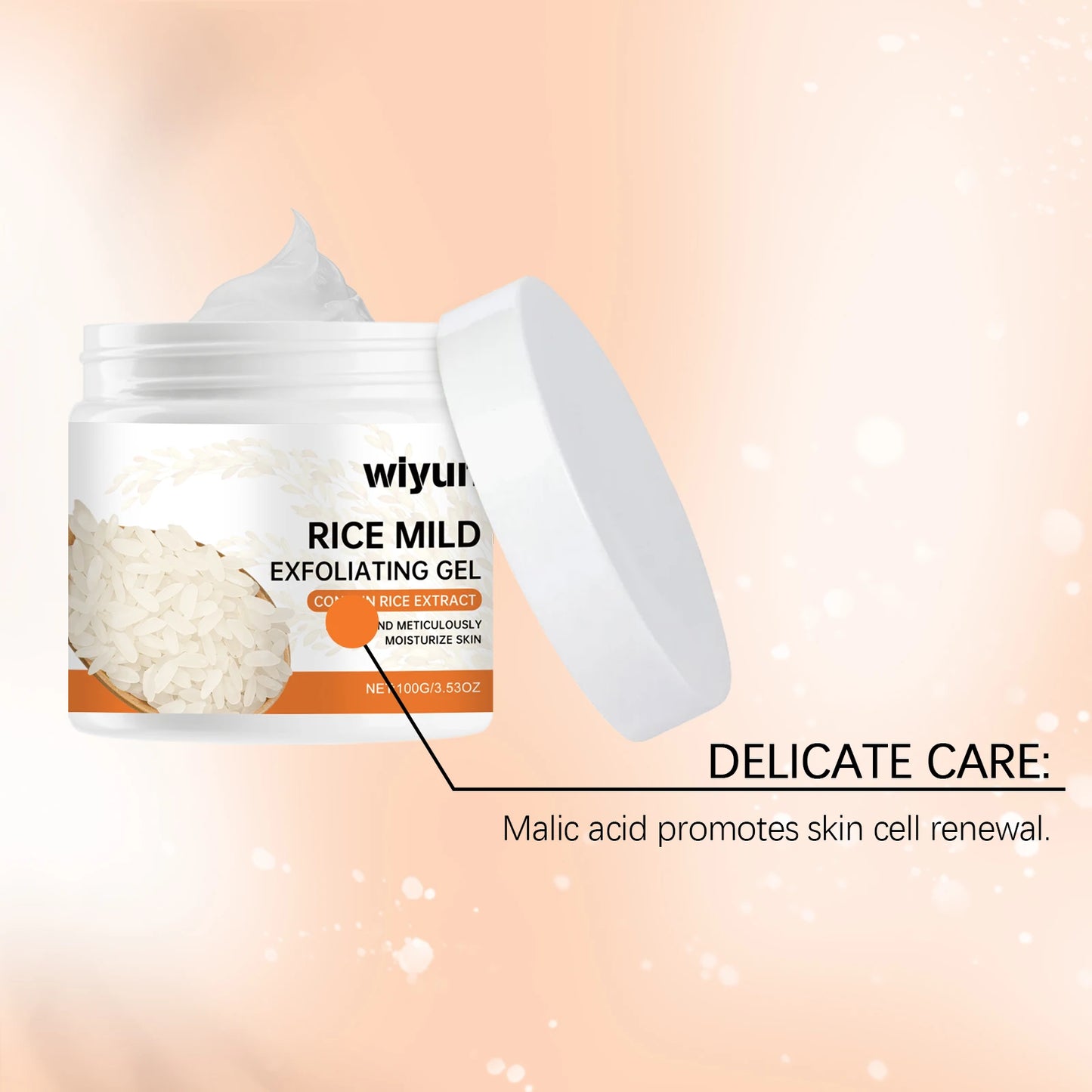 Gentle Rice Exfoliating Gel | Hydrating Face & Body Cleanser