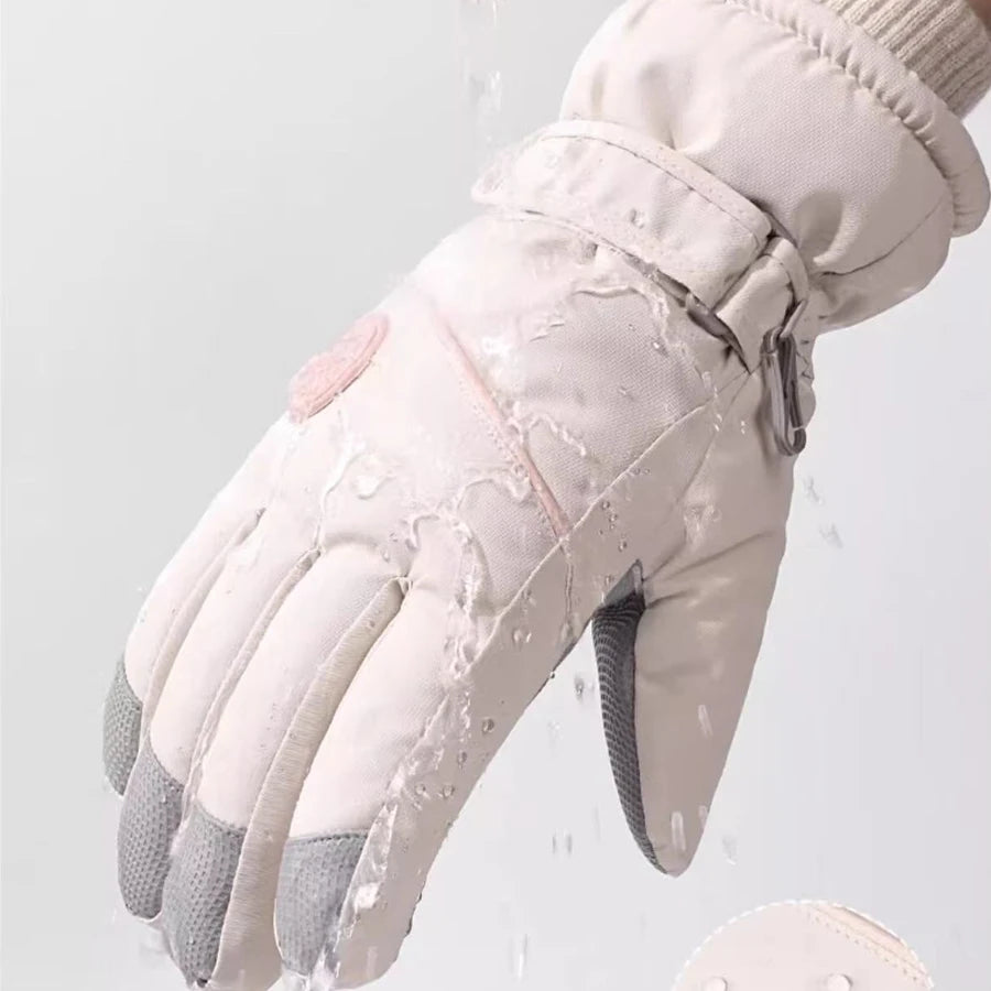 Women's Touchscreen Winter Skiing Gloves | Comfort & Style