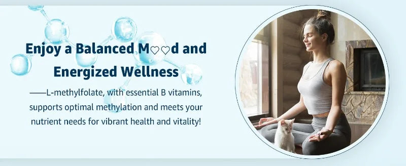 L-Methylfolate Gummies with B-Complex Vitamins for Daily Nutritional Support
