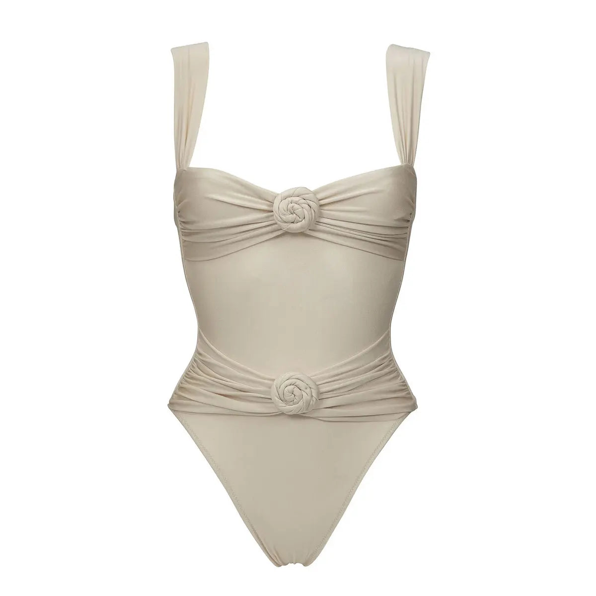 Flower Bikini Women Sexy Swimsuit | Push Up Solid Bathingsuit