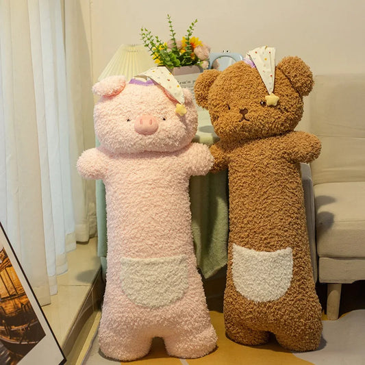 90cm Giant Plush Animal Pillow | Soft Sleep Cartoon Doll for Kids