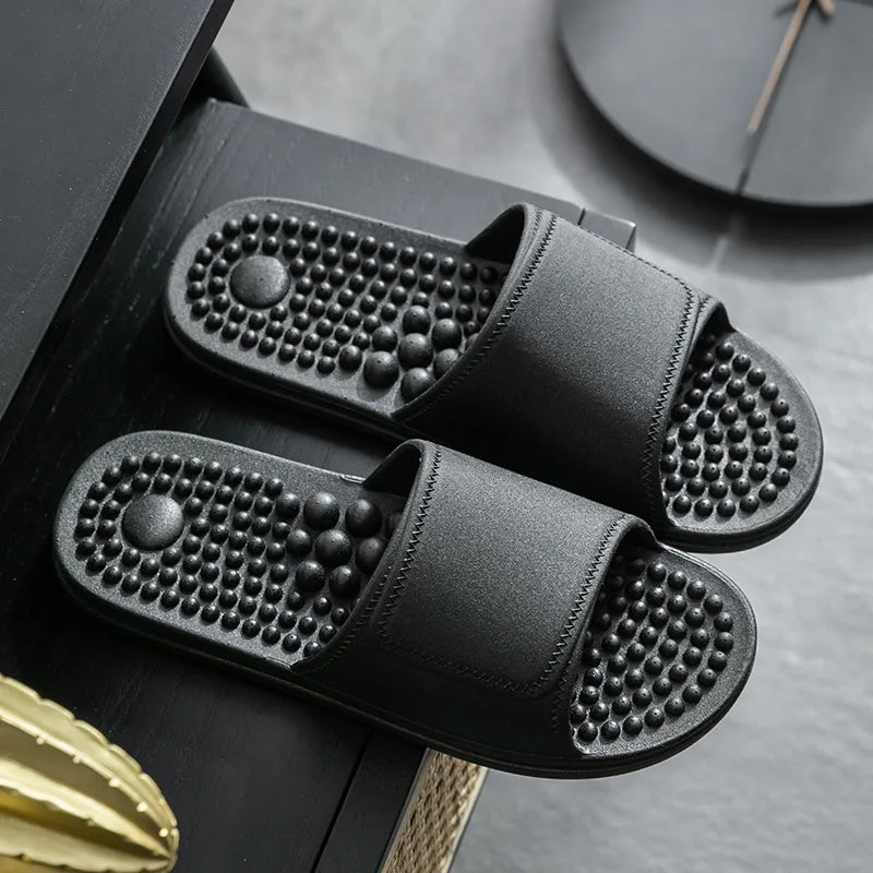 Women & Men Massage Slippers | Soft Non-Slip Indoor Slides
