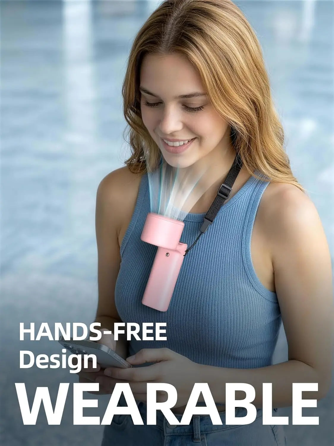 Portable Handheld Turbo Fan | USB Rechargeable & Adjustable Speeds
