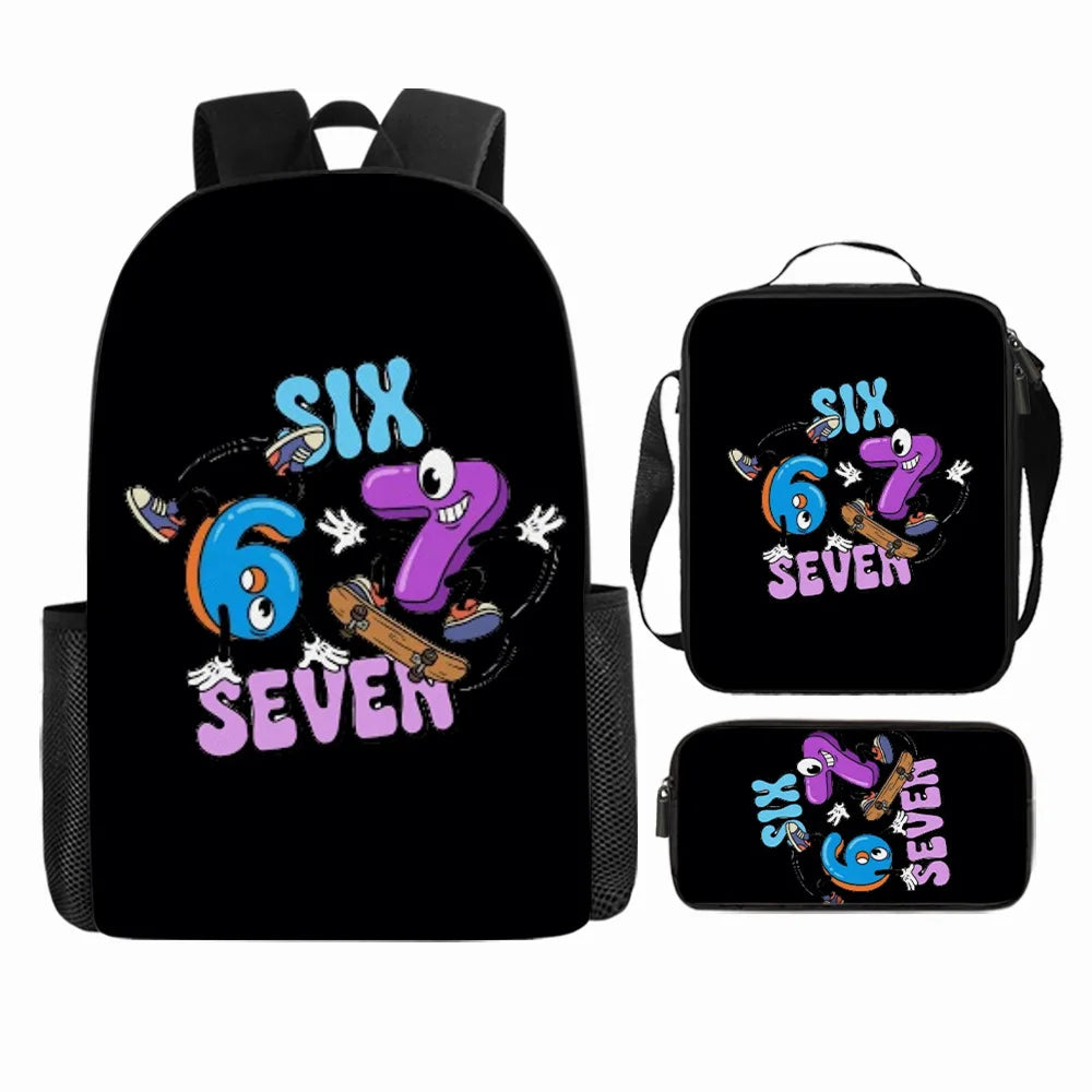 Cute Anime-Inspired Backpack & Lunch Bag Set for Students