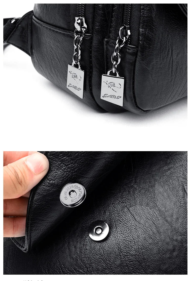 Stylish Women's Leather Backpack | Chic Travel Bag for All Occasions