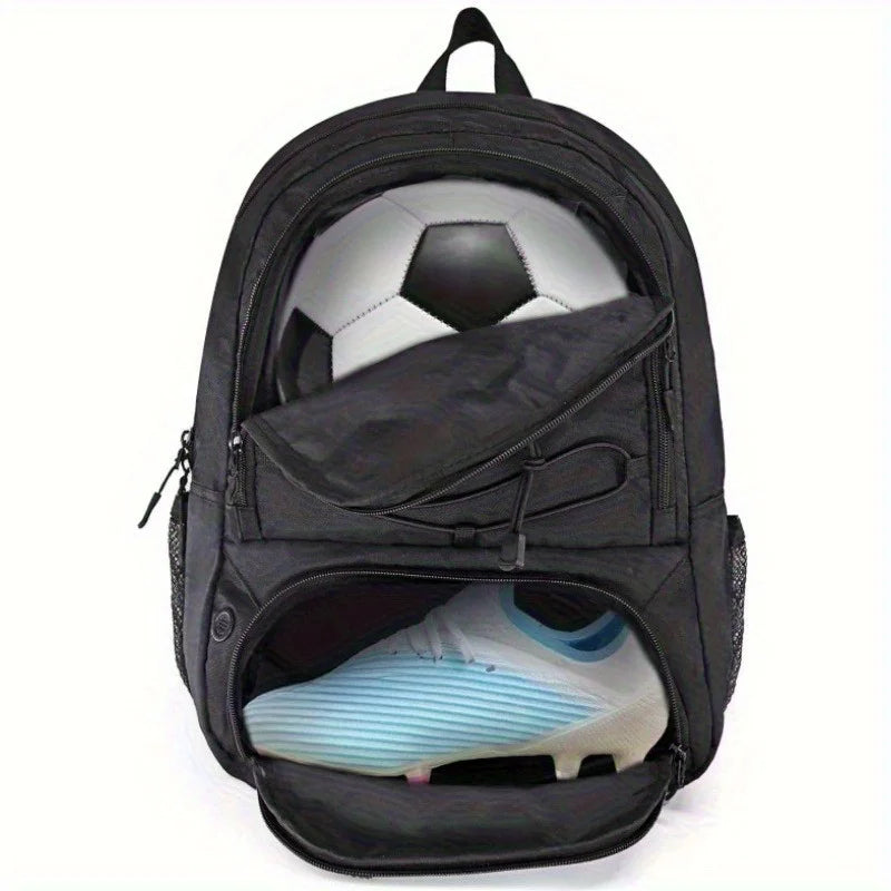 Football Backpack Travel Sports Bag with Shoe Storage