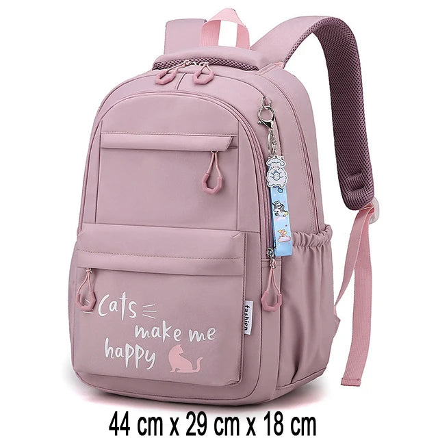 Stylish Pink School Backpack for Girls | Fashion Meets Functionality