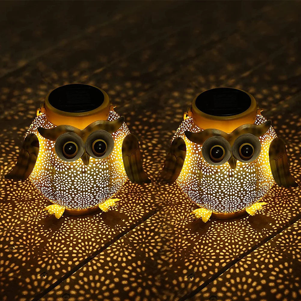 Outdoor Solar Owl Lantern | Eco-Friendly Garden Lighting