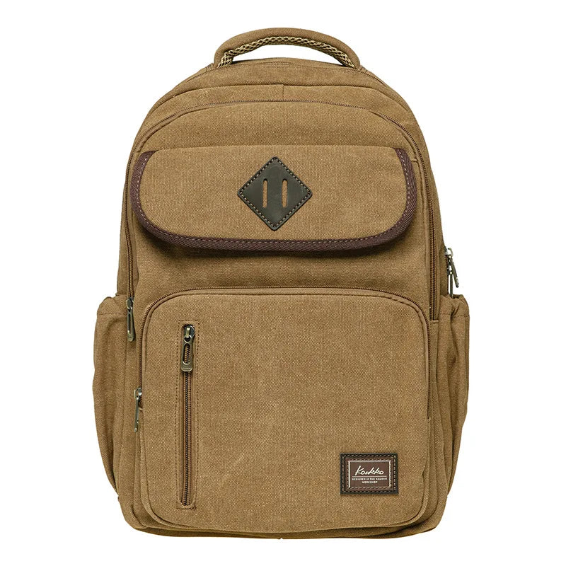 Vintage Canvas Backpack | Stylish Backpack for School & Travel