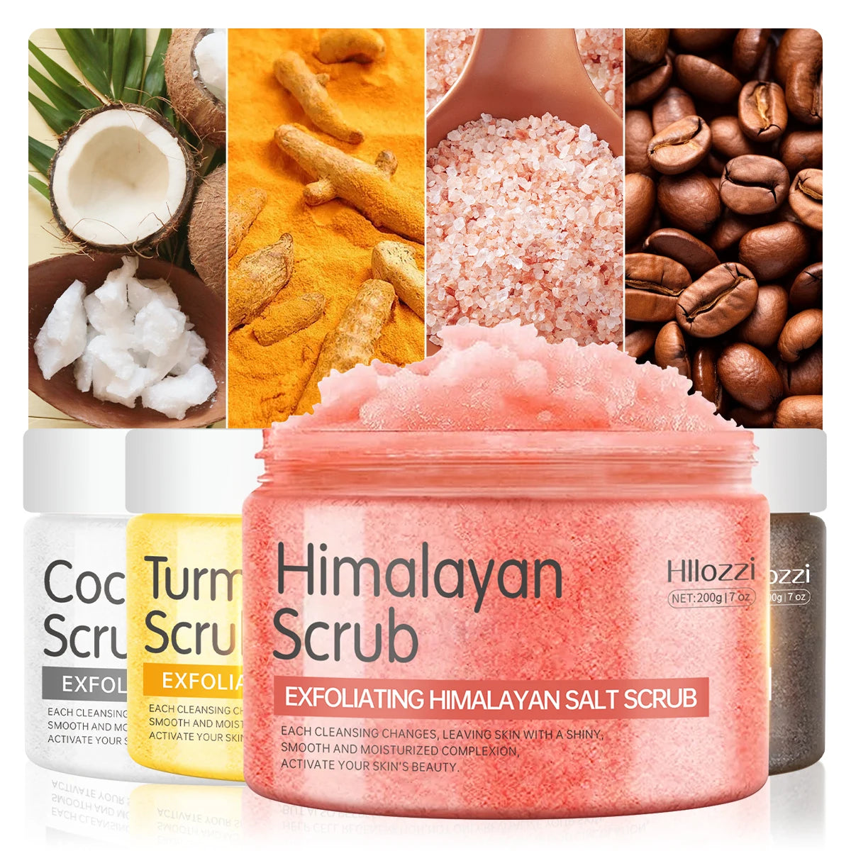 200g Himalayan Salt Body Scrub | Exfoliating & Hydrating Formula