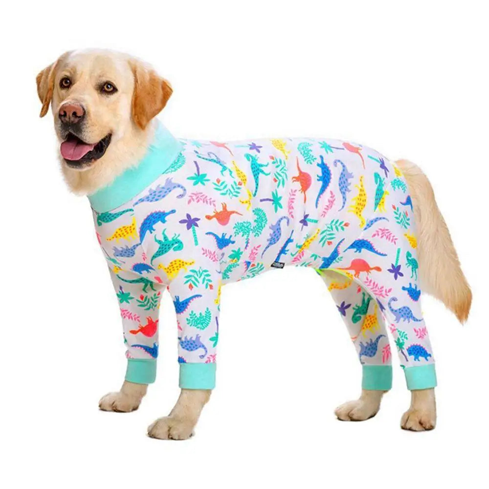 Cartoon Pet Recovery Suit | Comfortable Dog Pajamas for Healing