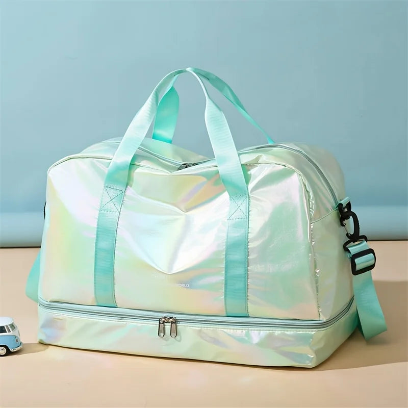 Lightweight Holographic Travel Duffel Bag | Large Capacity Tote
