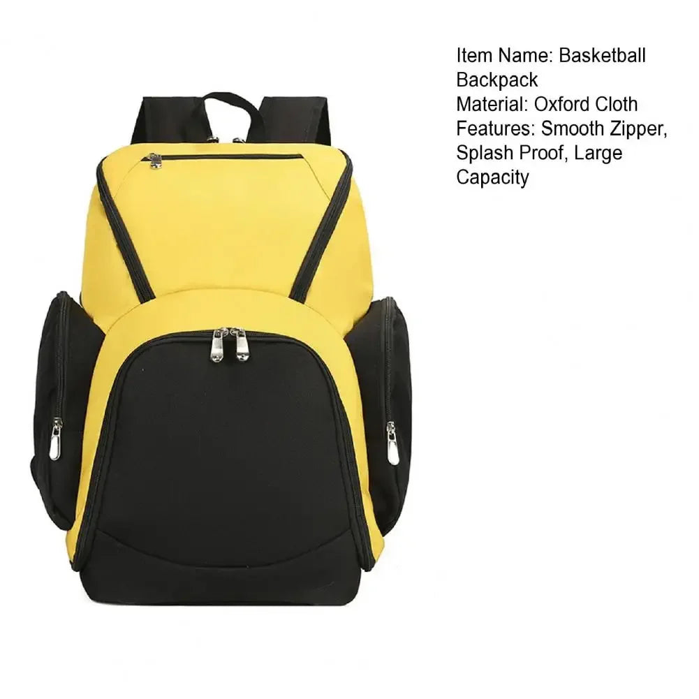 Large Capacity Basketball Backpack with Ball Holder | Sporty & Functional