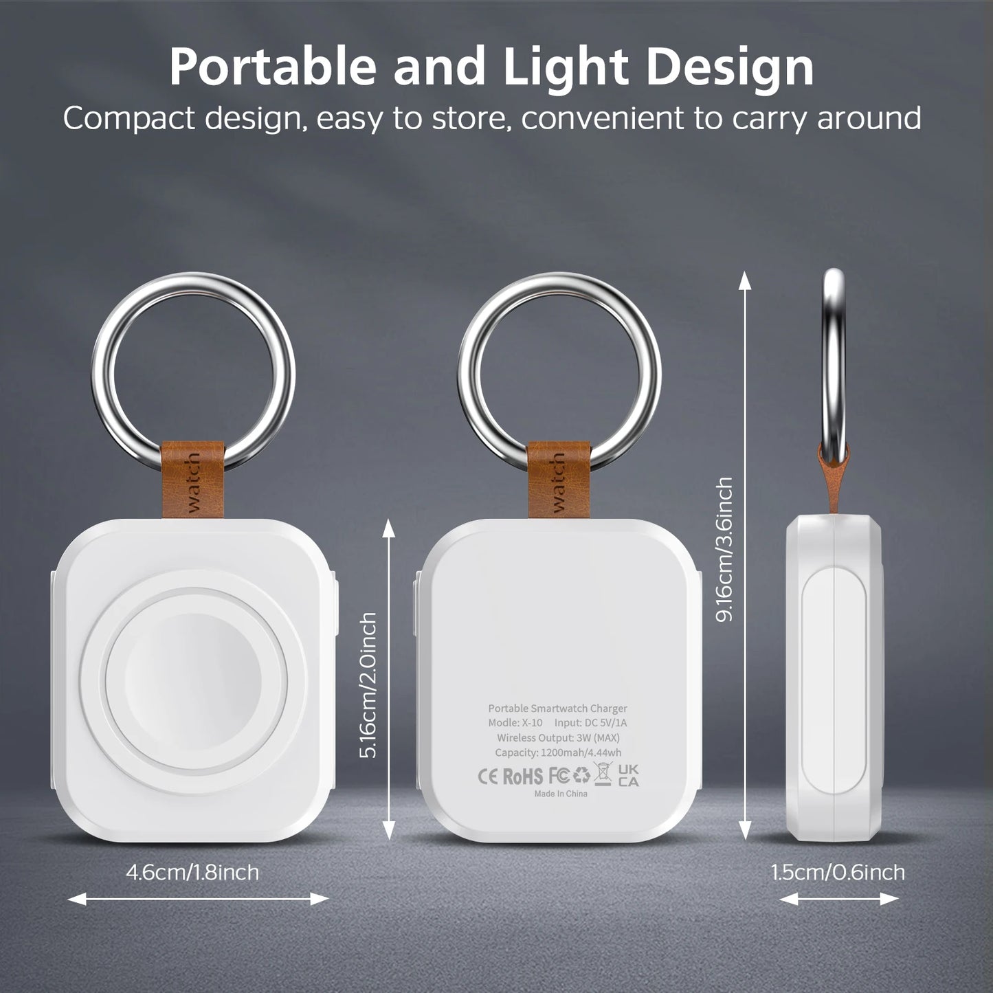 Portable Wireless Fast Charger for Galaxy Watch | Travel-Friendly Power Bank