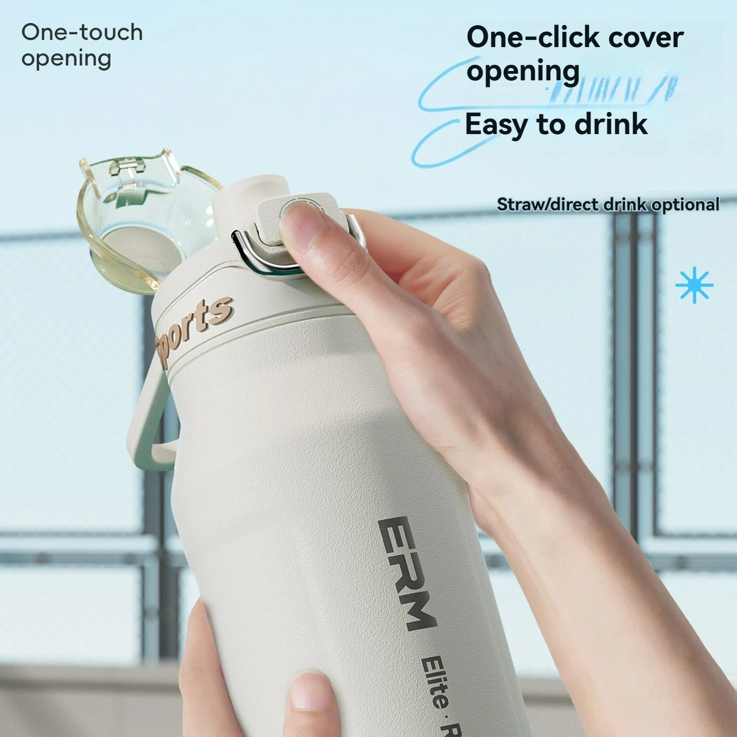 1L Stainless Steel Thermos Bottle | Iced & Heat Insulated Flask