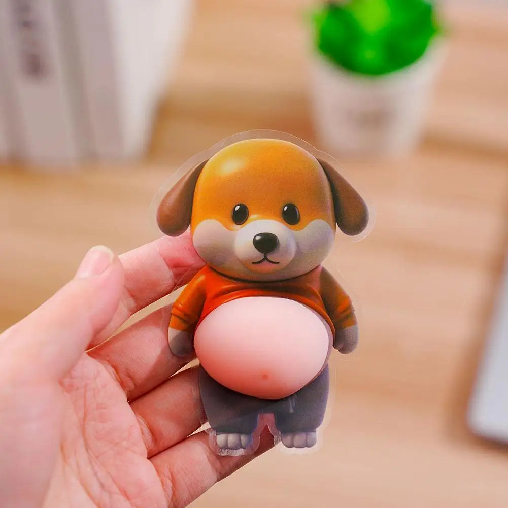 Cute Puppy 3D Puffy Stickers | Squeezeable Soft Dog Decor