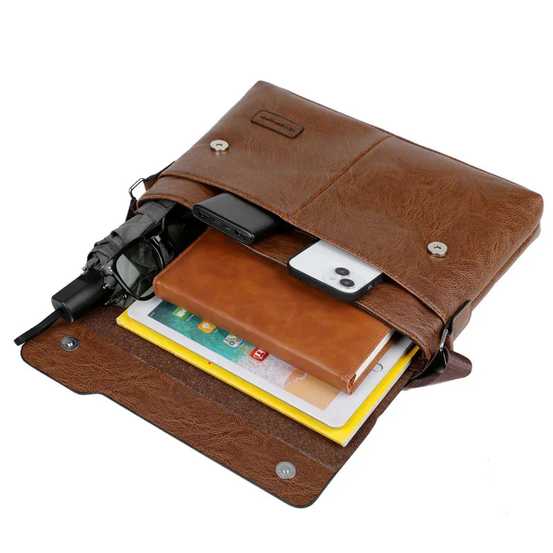 Stylish PU Leather Business Shoulder Bag | Ideal for Professionals