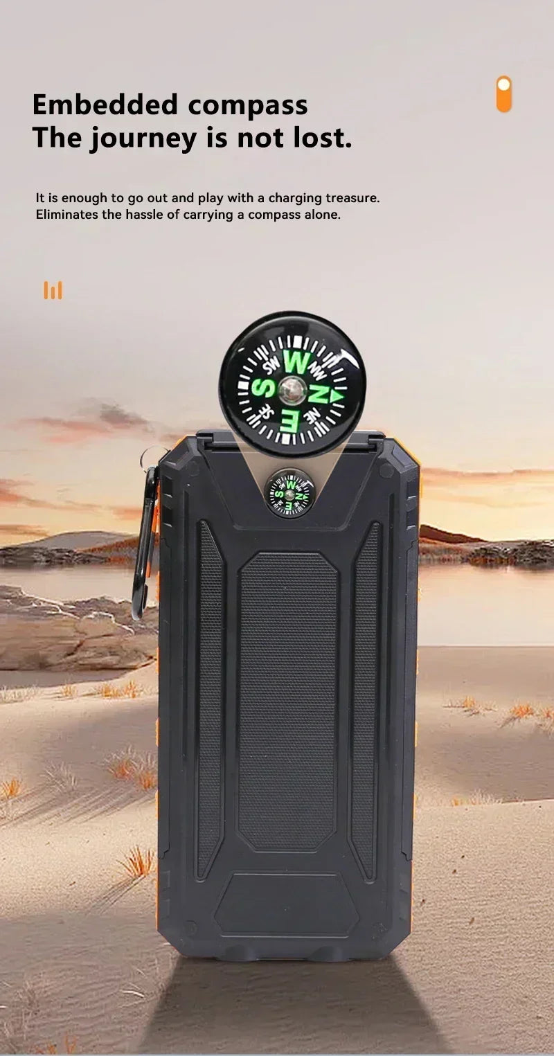 200000mAh Solar Power Bank | Fast Charging Portable Charger