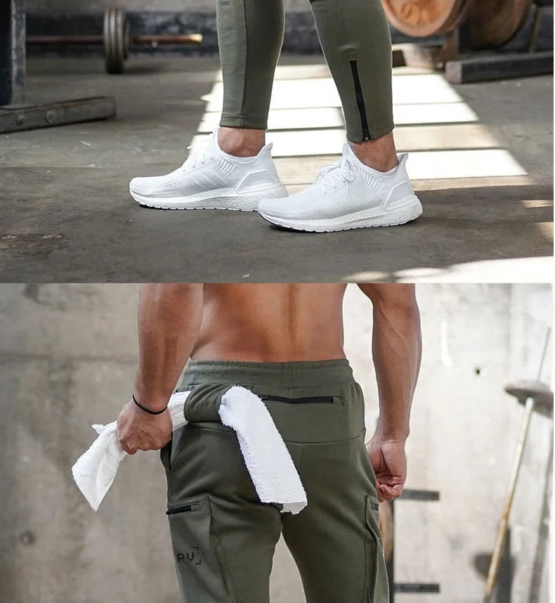 Men's Multi-Pocket Workout Training Pants | Stylish Jogging Sweatpants