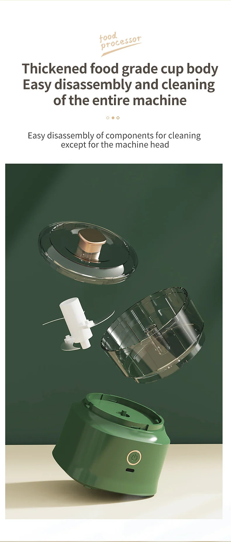 Mini Wireless Electric Garlic Press | Dual Purpose Food Shredder