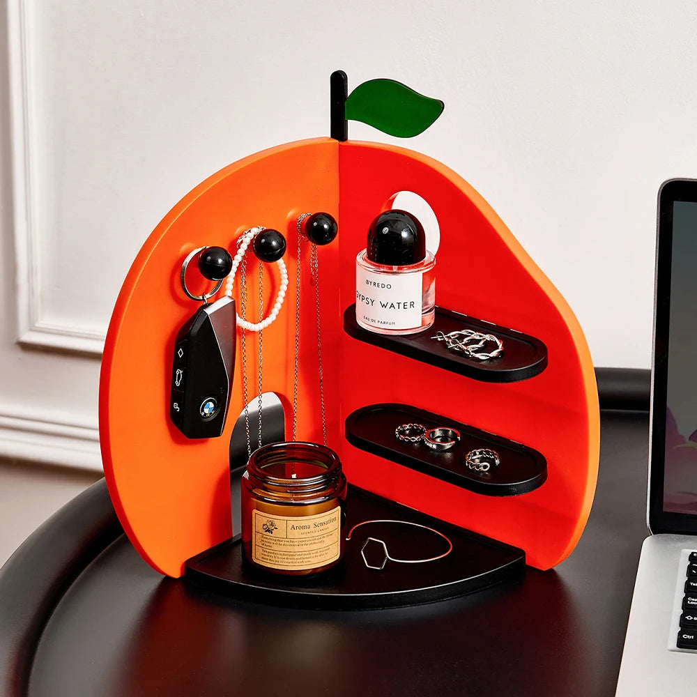Orange-Shaped Multifunctional Storage Rack | Creative Home Organizer