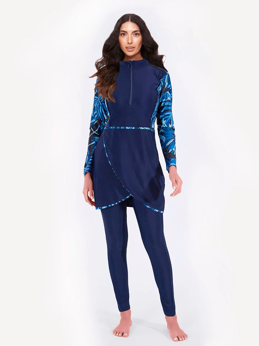 Modest Women's Burkini Swimsuit Set | Quick Drying Beachwear