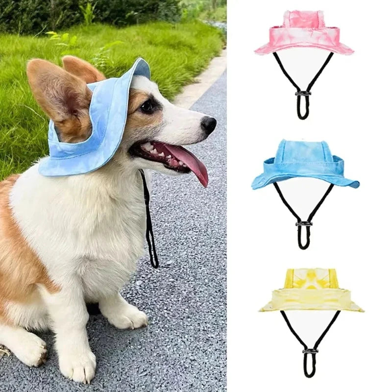 Adjustable Dog Baseball Cap with Ear Holes | Summer Pet Hat