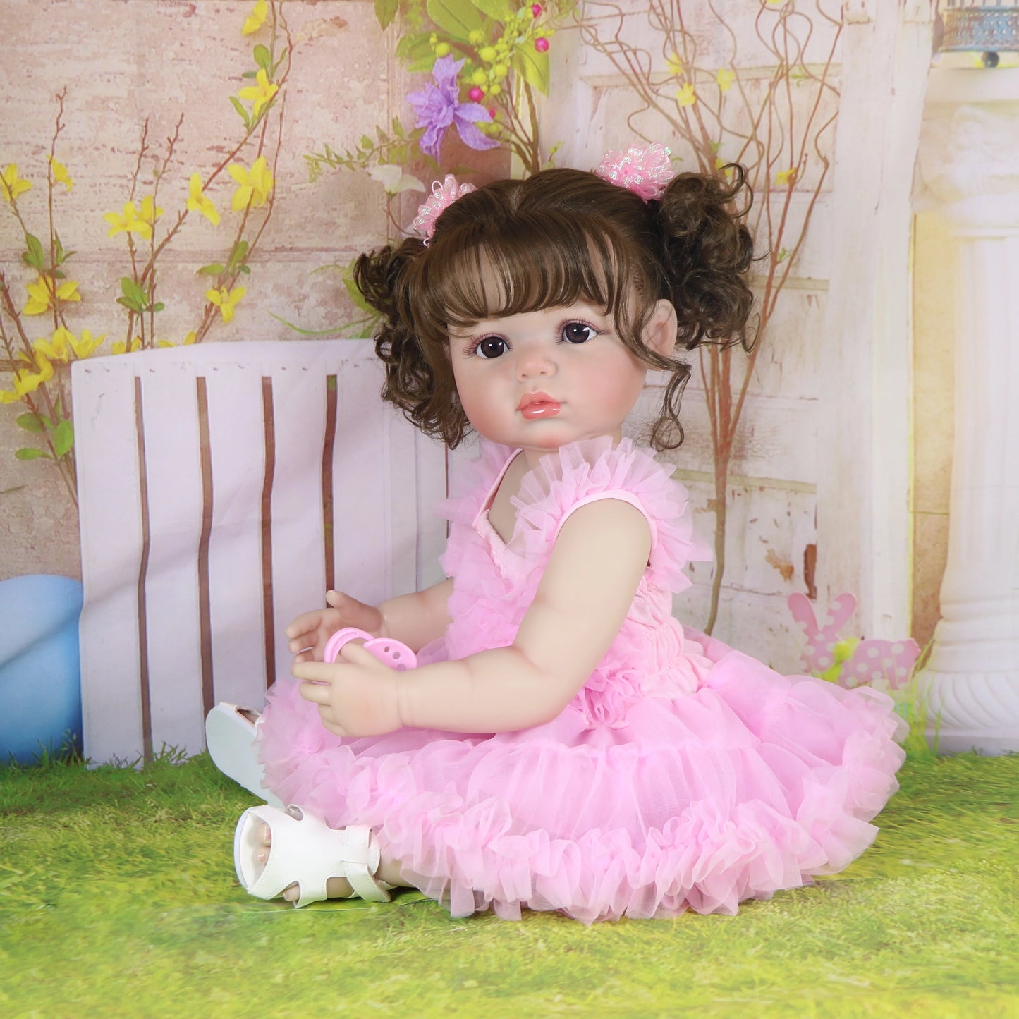22" Realistic Reborn Baby Doll with Princess Outfit & Accessories