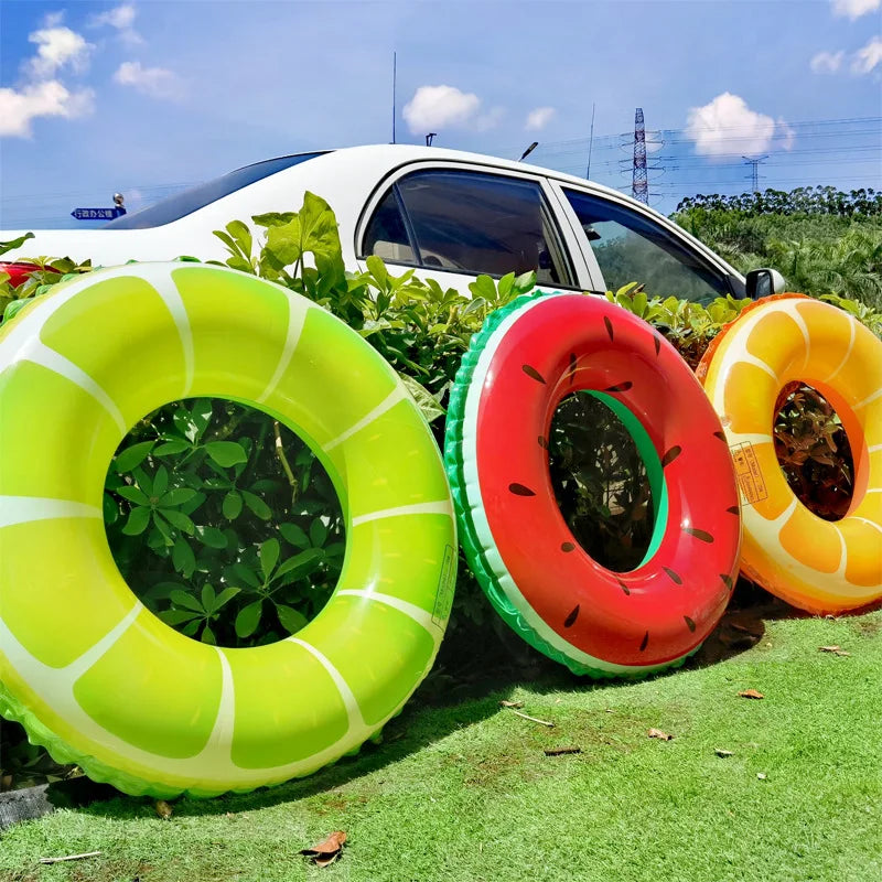 Watermelon Swim Ring Inflatable Float | Summer Fun Pool Accessory
