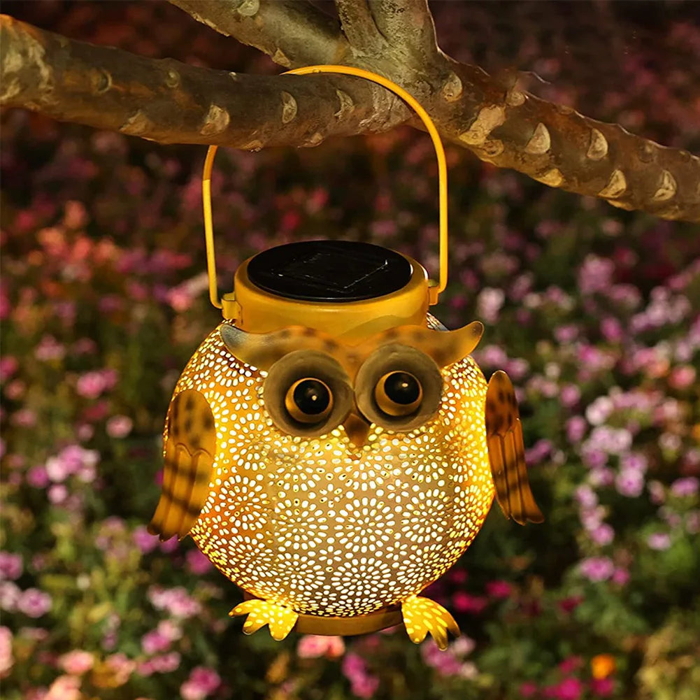 Outdoor Solar Owl Lantern | Eco-Friendly Garden Lighting