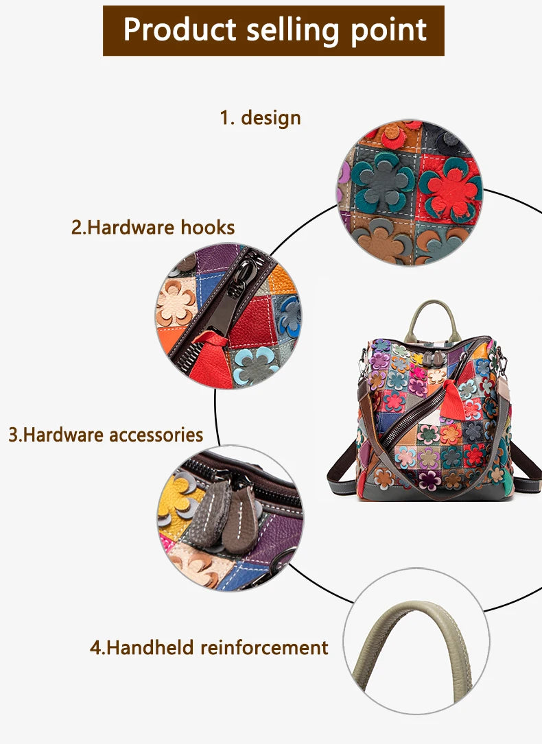 Stylish Leather Travel Backpack for Women | Versatile & Chic
