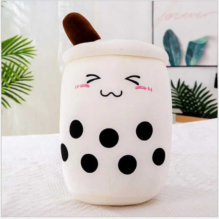 Large Milk Tea Plush Pillow | Adorable Stuffed Boba Toy for Kids